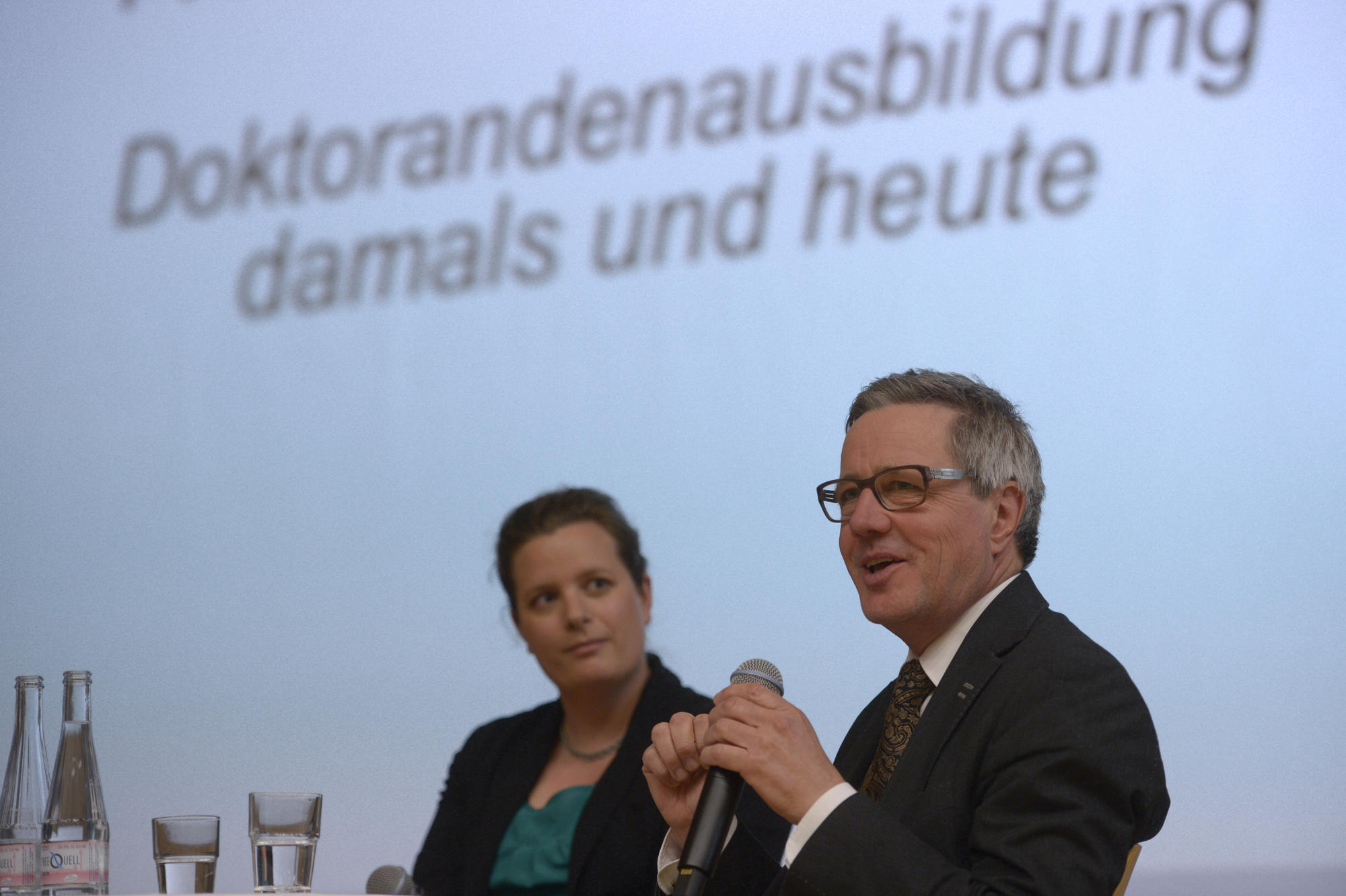 Christian Freigang, Professor für Kunstgeschichte an der Freien Universität, berichtete von seiner Promotionszeit.