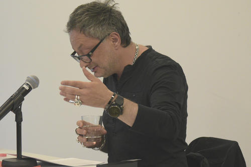 Bei der Antrittsvorlesung: Feridun Zaimoglu im Mai 2016 an der Freien Universität.