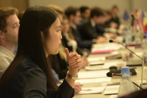 Jenny Ning vertrat Luxemburg beim „Model European Union“.