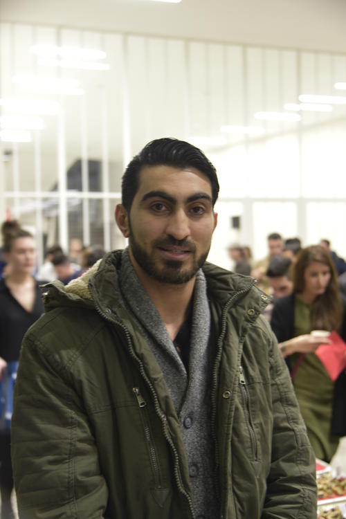 One of the first refugees to enroll in a regular degree program at Freie Universität after going through the Welcome to Freie Universität Berlin program: Arabic studies student Nathmi.