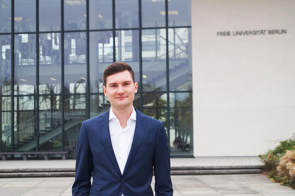 An der Freien Universität Berlin studiert Julius Schulz Rechtswissenschaft.