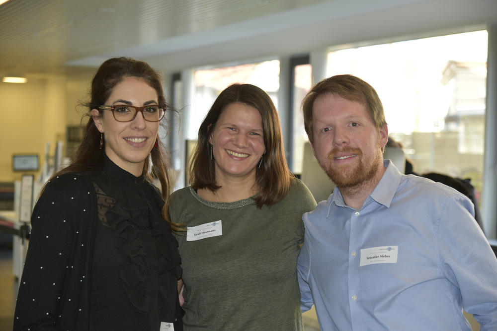 Organisierten die Netzwerk- und Austauschveranstaltung „Service für Studierende“ in Dahlem: Neslihan Berrais, Sarah Hostmann und Sebastian Mebes (v.l.n.r.) von der Zentraleinrichtung Studienberatung und Psychologische Beratung.