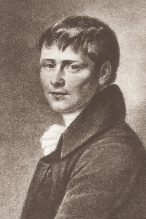 Heinrich von Kleist: Die Kreidezeichnung (um 1831) stammt vermutlich von Wilhelmine von Zenge.
