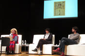 Bei einem weiteren Panel diskutierten die Literaturwissenschaftlerin Mariana Masera Cerutti (UNAM), Susana Gonzáles Aktories, Professorin für Vergleichende Literaturwissenschaft (UNAM) und der chilenische Komponist Santiago Astaburuaga.