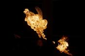 Am Ende ging die Methan-Schlange drehbuchgemäß in Flammen auf.