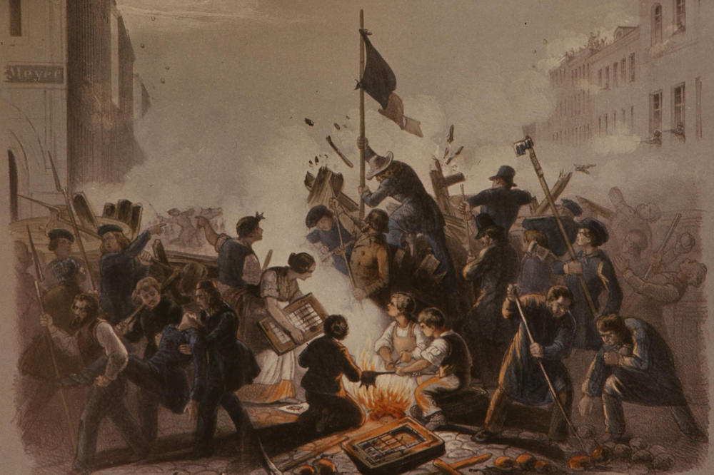 Die Revolution von 1848 erschütterte viele Regionen in Deutschland. Barrikadenkämpfe in Berlin forderten am 18. März mehr als 250 Menschenleben. Den Autoren des Vormärz war die politische Lyrik die literarische Waffe im Kampf gegen die Restauration.
