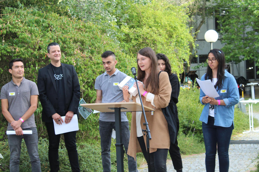 Die Mitglieder des Poetry Project stellten ihr Projekt und ihre Gedichte vor.