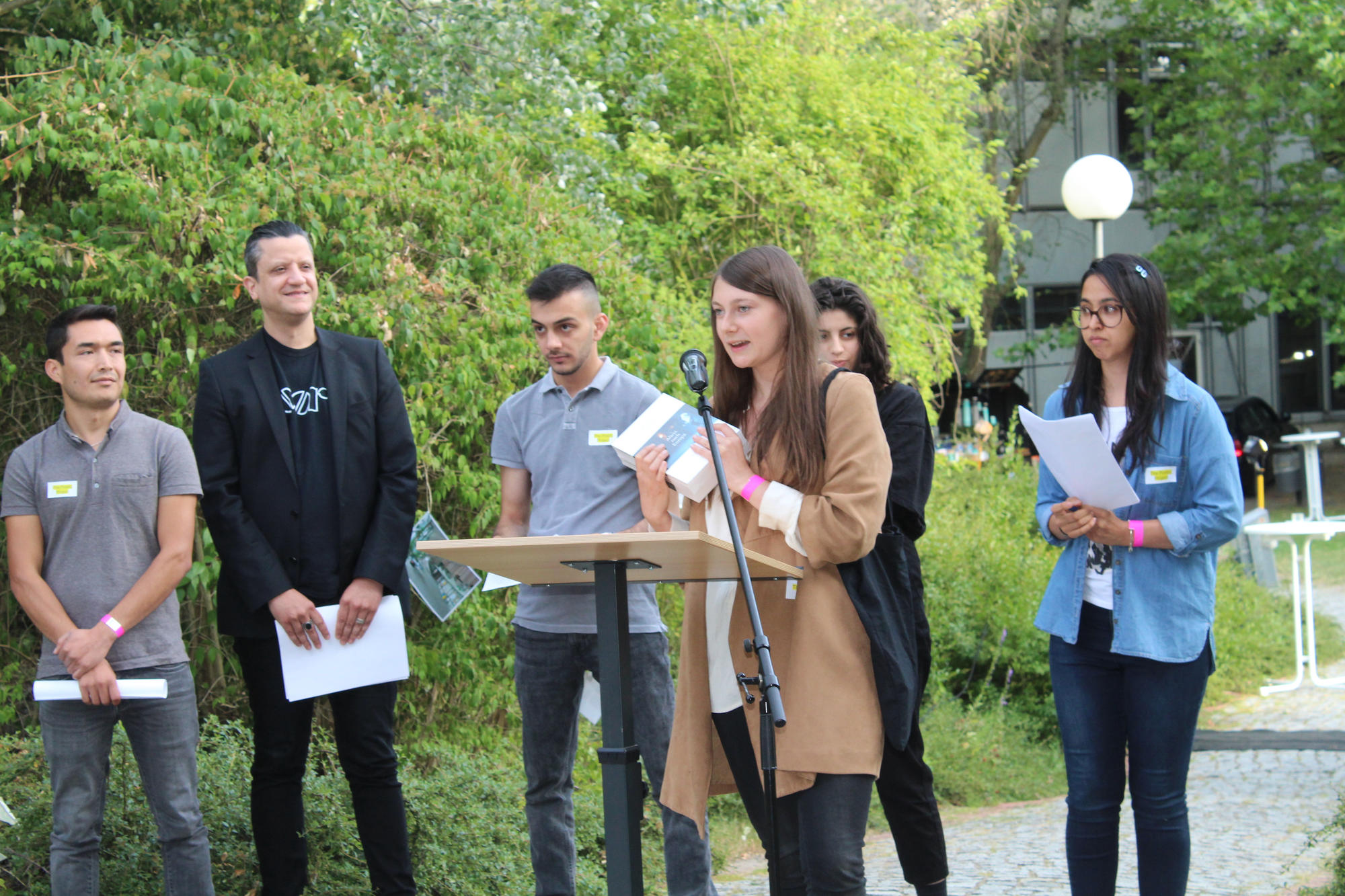 Die Mitglieder des Poetry Project stellten ihr Projekt und ihre Gedichte vor.