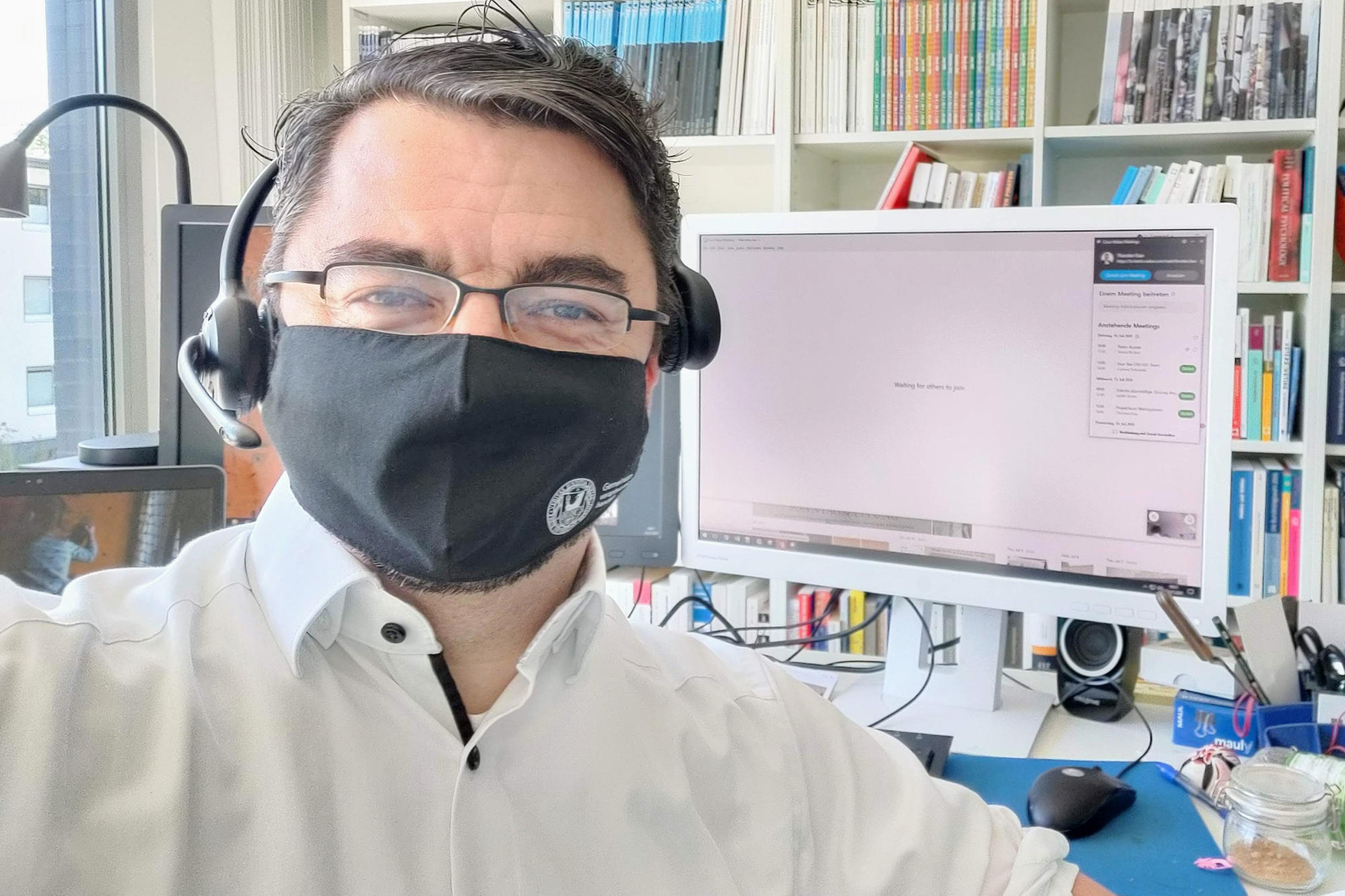 Gut geschützt im Homeoffice: Politikwissenschaftsprofessor Dr. Thorsten Faas