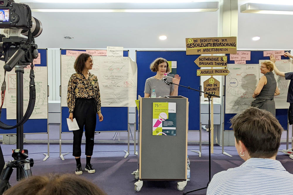 Soziologinnen Bontu Lucie Guschke (links) und Laura Eigenmann