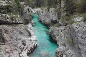 Beeindruckend schön: Eine große Schlucht im Soča-Tal