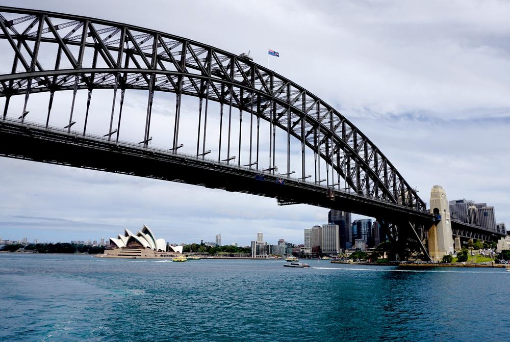 Weltbekannt und Jennifer Gaschlers zweites Zuhause: das Sydney Opera House. Die Harbour Bridge wird von Einheimischen „Kleiderbügel“ genannt.