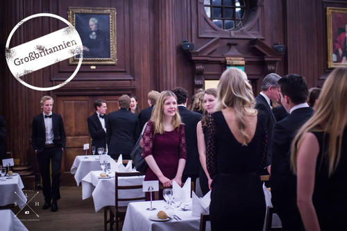Helena Winterhager beim Dinner der Oxford Scandinavian Society am Somerville College.