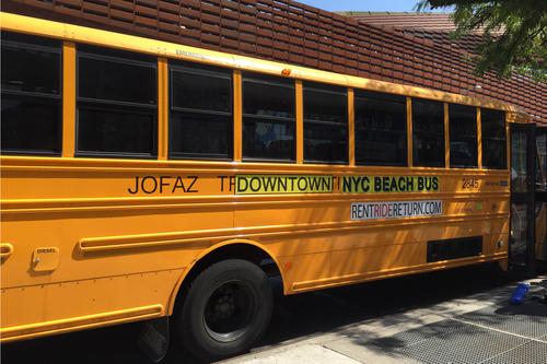 Direkte Verbindung zum Strand: der NYC Beach Bus.
