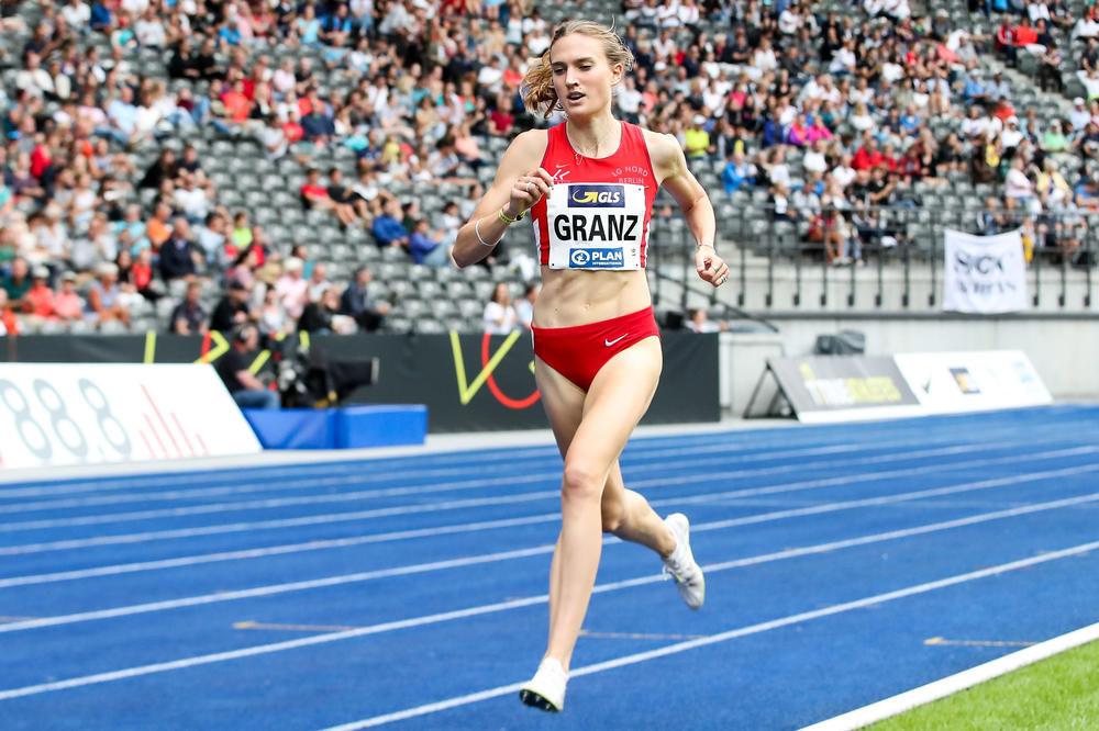 Lauf zum Meistertitel: Caterina Granz siegte am 4. August in Berlin auf der Distanz über 1500 Meter.