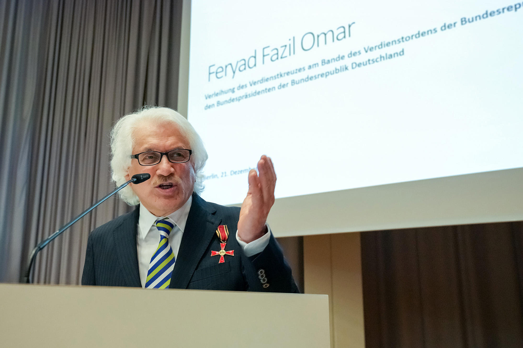 Feryad Fazil Omar lehrte viele Jahre an der Freien Universität – und erhielt nun eine hohe Auszeichnung.