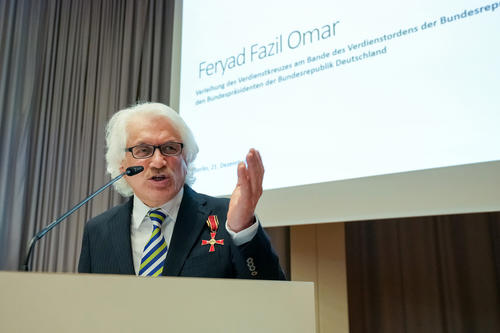 Feryad Fazil Omar lehrte viele Jahre an der Freien Universität – und erhielt nun eine hohe Auszeichnung.