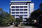 The Inorganic Chemistry building in the Institute of Chemistry and Biochemistry, Fabeckstrasse 34-36.