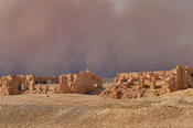 Geographers from Freie Universität do research in the ancient city of Resafa Sergipolis, now an archaeological site in the desert in northern Syria.