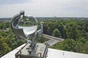A sunshine recorder is a device that records the amount of sunshine at a given location.