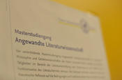 The Department of German and Dutch Philology is involved in the master’s degree program in Applied Literature.