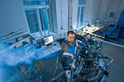 The scanning tunneling microscope at the Fritz Haber Institute.