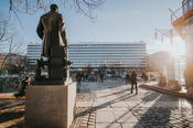 The main campus of Technische Universität Berlin is centrally located in Charlottenburg. The buildings lie to the north and south of a historical boulevard, Strasse des 17. Juni.