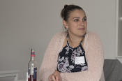 At the graduate center’s opening event, doctoral students talked about ways to get information and connect with different networks.