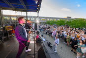 Music to our ears: the band “Flugmodus” had the crowd on its feet.