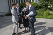 Old acquaintances: History student Vincent Bruckmann had met Margot Friedländer at an event organized by the German Federal Agency for Civic Education and invited her to Freie Universität in August 2019.