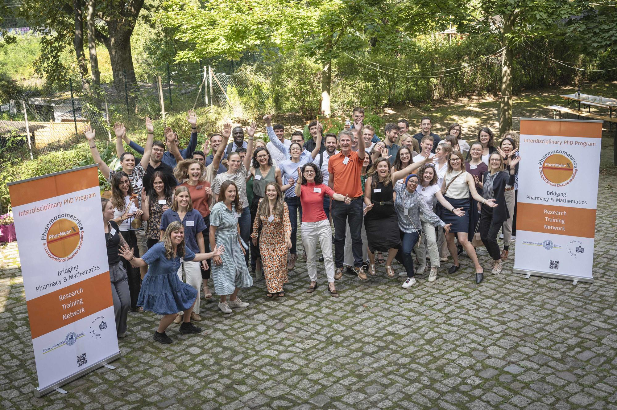 The PharMetrX network continues to grow year after year. Group photo from the PharMetrX alumni event in September 2023 in honor of the program’s fifteenth anniversary.