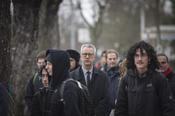 Numerous members of Freie Universität Berlin attended the vigil on January 26, 2024: Students, researchers, staff, and members of the Executive Board.