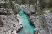 A beautiful gorge in the Soča Valley
