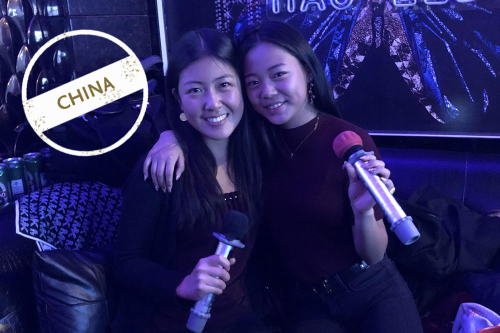 Vivi Feng (left) has learned to appreciate karaoke since coming to China.