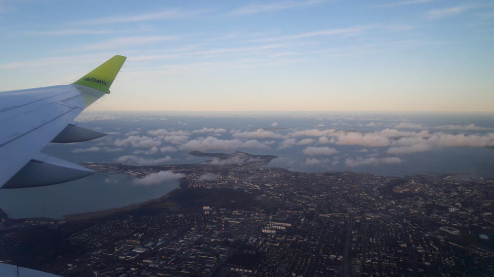 A last look at Tallinn from the plane taking me back to Berlin.