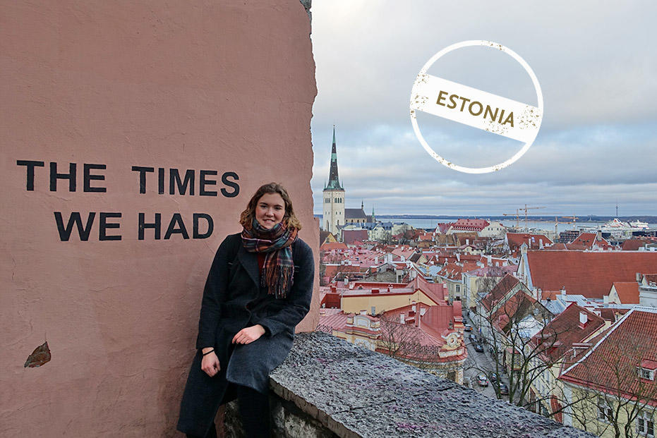 From a viewing platform Elena Schulz-Ruhtenberg looks back on an exciting Erasmus semester while enjoying a view of Tallinn’s Old Town.