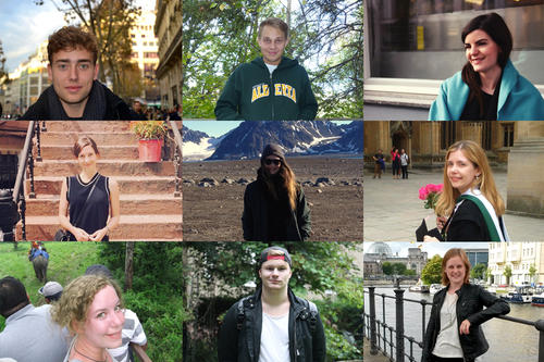 in 2015/16, nine individuals shared their impressions from abroad.