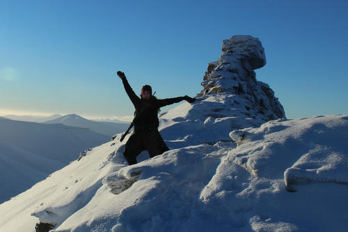 Janna at the summit – from the top of the mountain, she saw the world through new eyes.