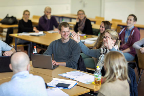Students at Freie Universität Berlin.