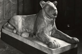 In 2015 the Berlin state museums (Stiftung Preußischer Kulturbesitz) returned this sculpture of a lion by August Gaul that was originally in the Mosse collection to the heirs.
