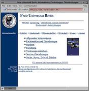 In 1989 the university applied for the domain "fu-berlin.de" and in 1990 Freie Universität was connected to the Internet via Wissenschaftsnetz (WiN).