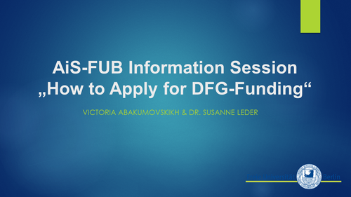 AiS-FUB Information Session
