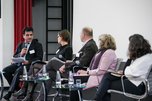Panel discussion at the conference opening