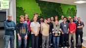 Students visit alumnus Dr. Nils Schuth at his workplace at ASML