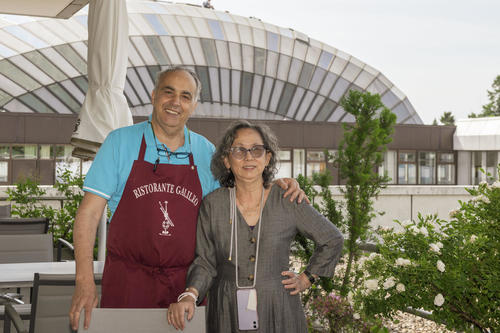 The owners of Ristorante Galileo: Cosimo and Chun Wai Dalessandro