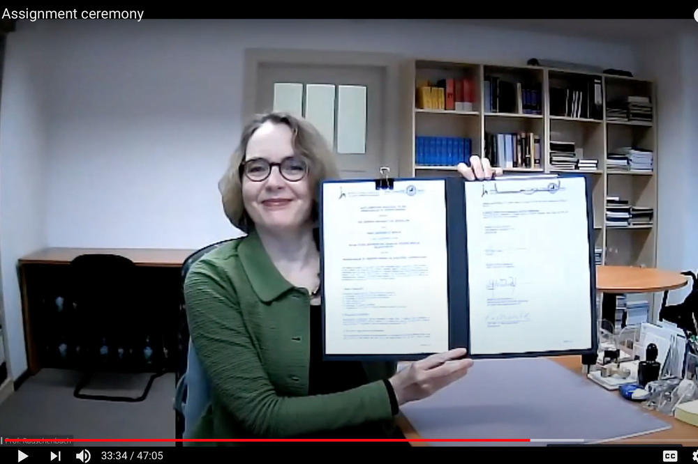 Digital signing of new cooperation agreement