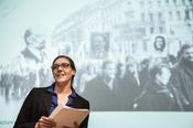 Dr. Nina Reusch, Historian at Friedrich-Meinecke-Institut of FU Berlin, at Reception in São Paulo