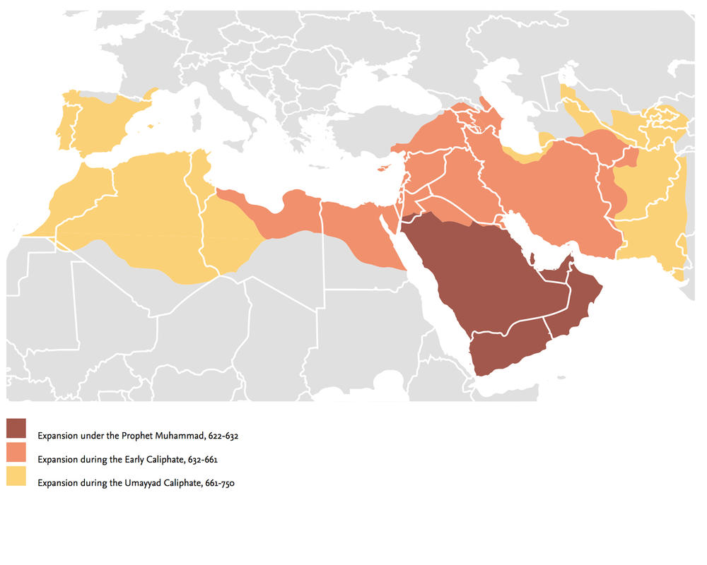 Figure 7. The cultural space of the medieval Islamicate world transcends familiar modern state borders and regional contiguities.