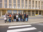 Group picture in front of the former Berlin Tempelhof airport.