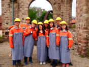 As part of a summer school at the European Academy Otzenhausen, ZDS students and students from the DAAD Center in Seoul visit the Iron Works in Dillingen.